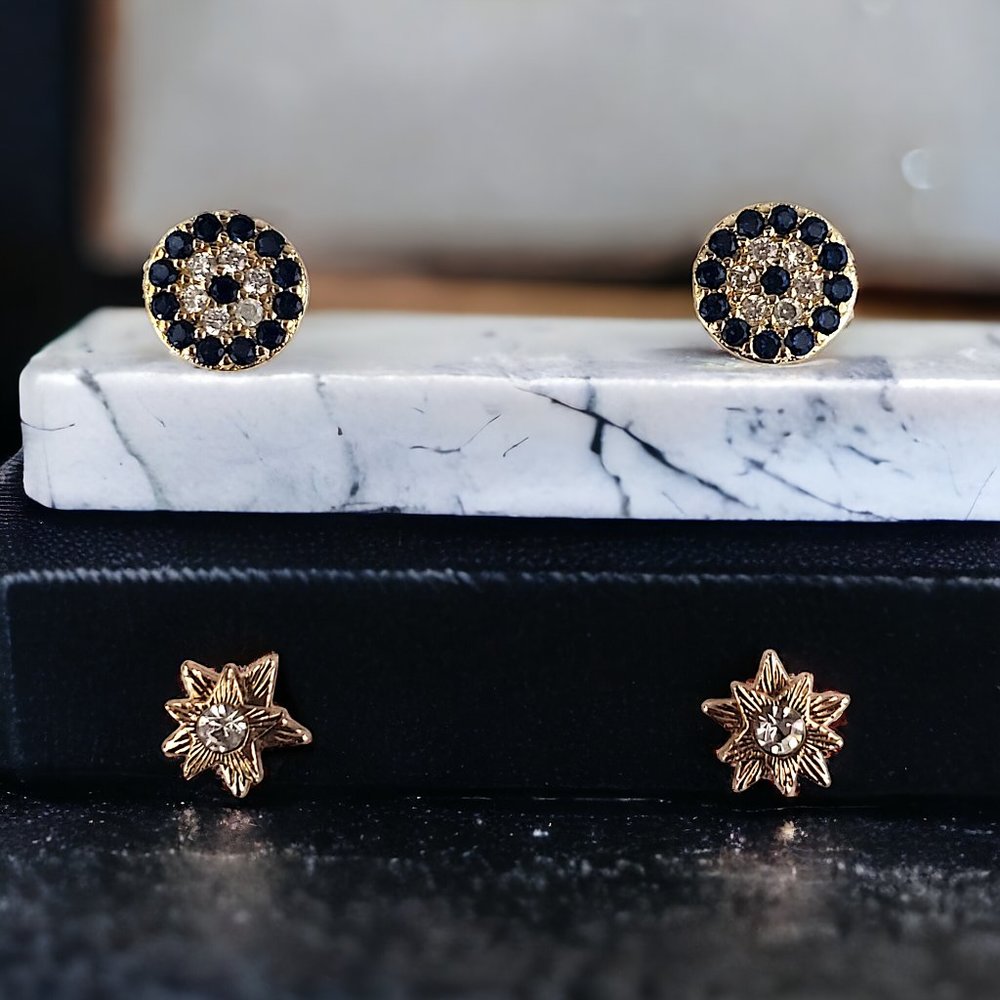 PAIGE HARPER CZ Post Earring Set